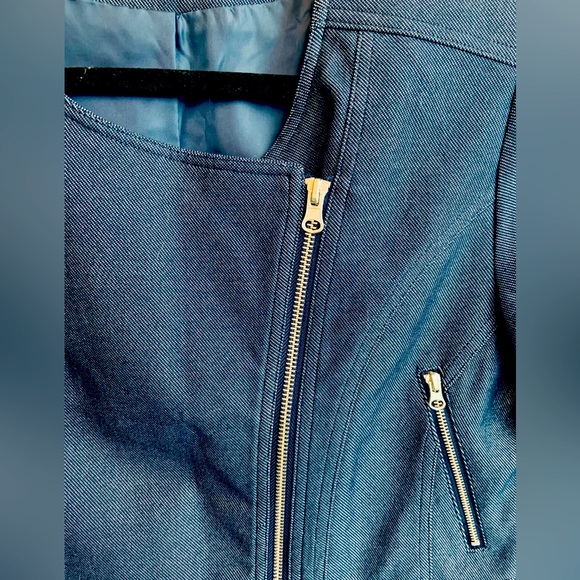 Super Cute Adam Jacobs Navy Blue Chic Short Fully Lined Jacket, Size Small - Picture 2 of 9